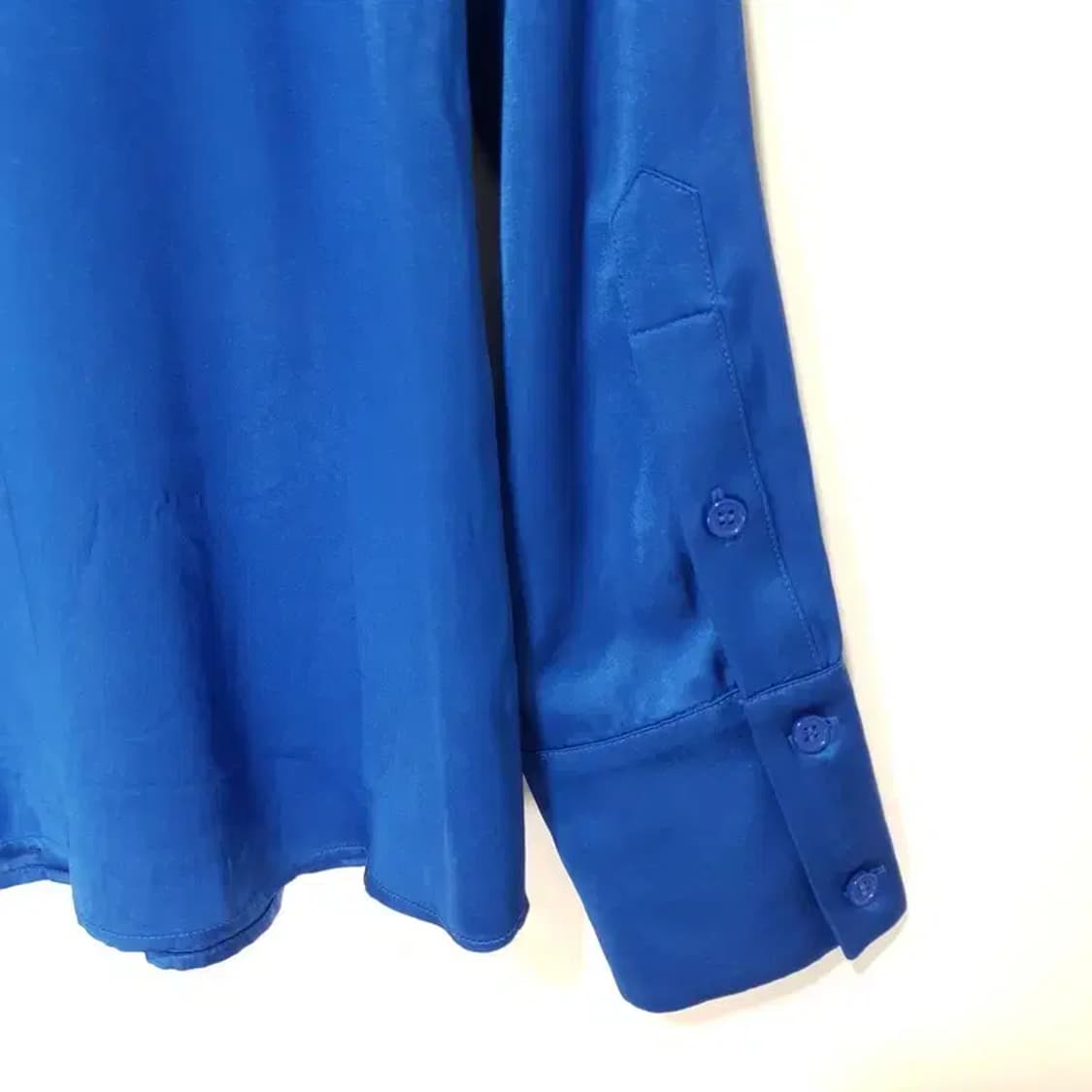 앤아더스토리즈 실크 혼방 새틴 블라우스 EUR 34_M1667 상품이미지6