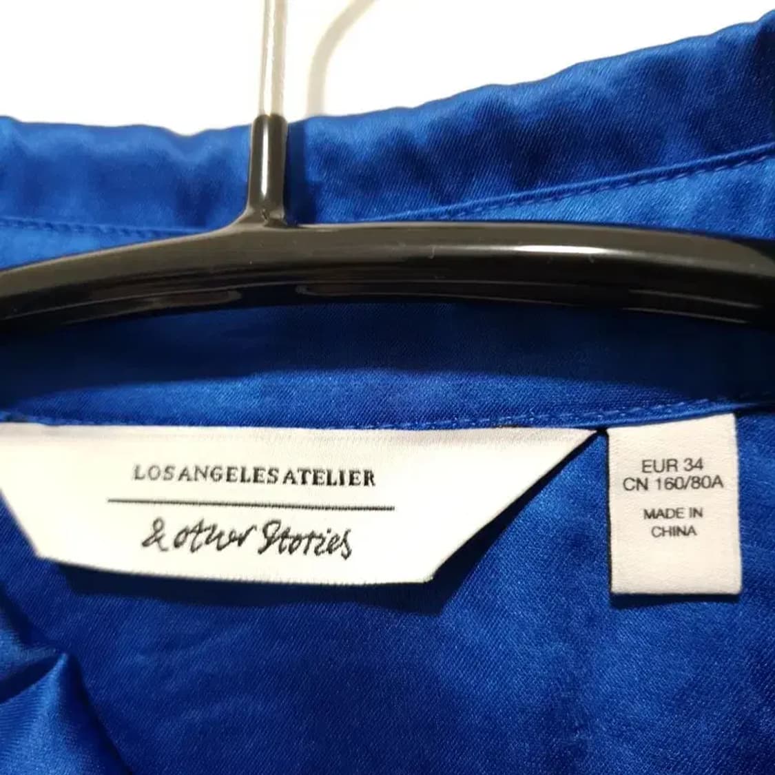 앤아더스토리즈 실크 혼방 새틴 블라우스 EUR 34_M1667 상품이미지7