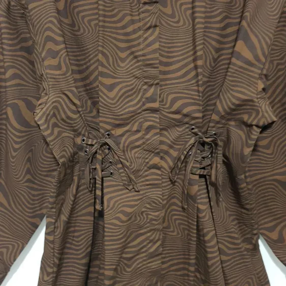 H&M 패턴 코르셋 셔츠 원피스 XXS_M1670 상품이미지3