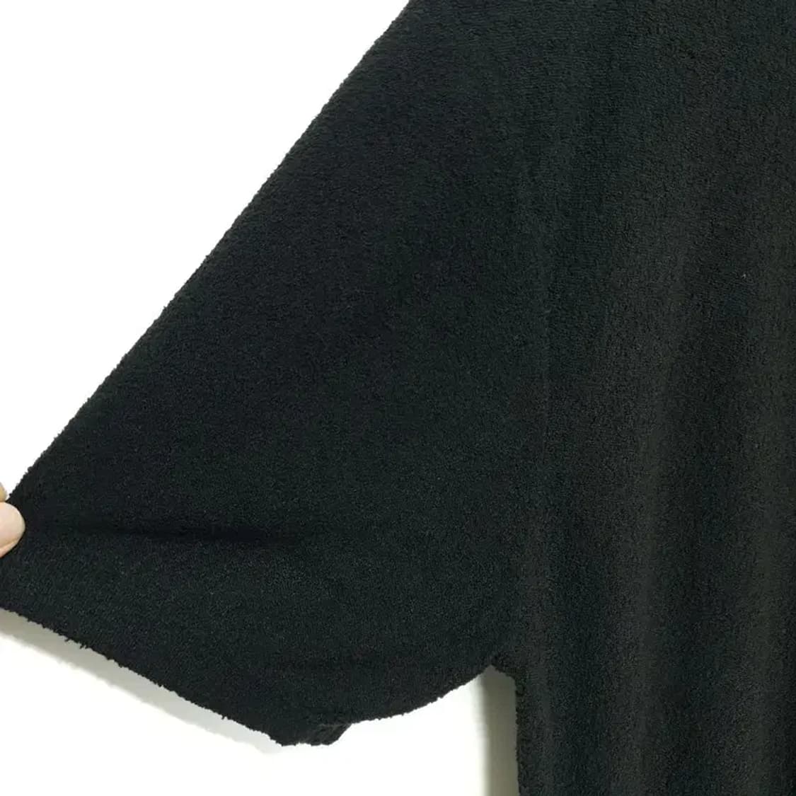 무탠다드 부클 슬릿넥 니트 반팔 카라티 L_S1445 상품이미지3