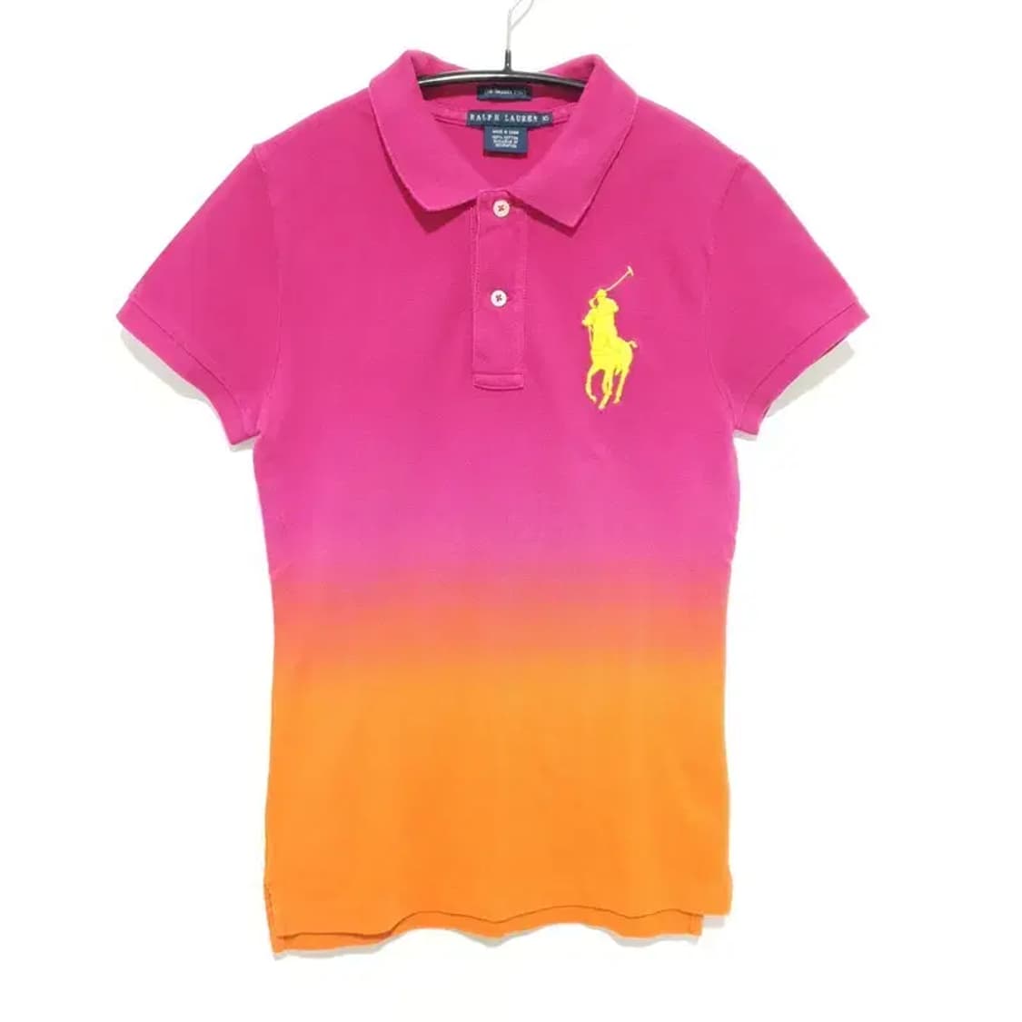 랄프로렌 여성 빅포니 스키니핏 반팔 카라티 XS_S1450 상품이미지1