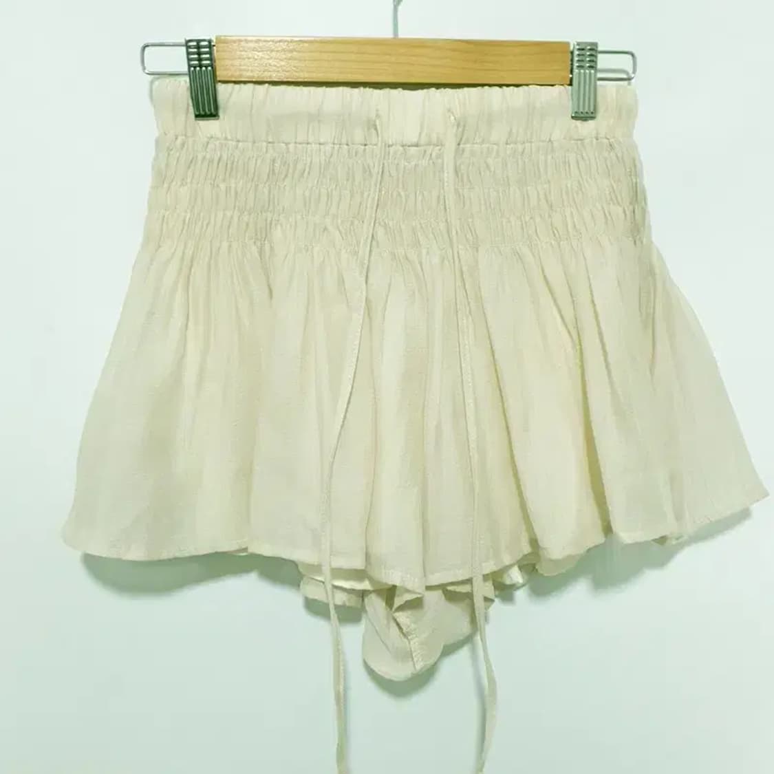 발레코어 밴딩 주름 치마바지 F_S1455 상품이미지1