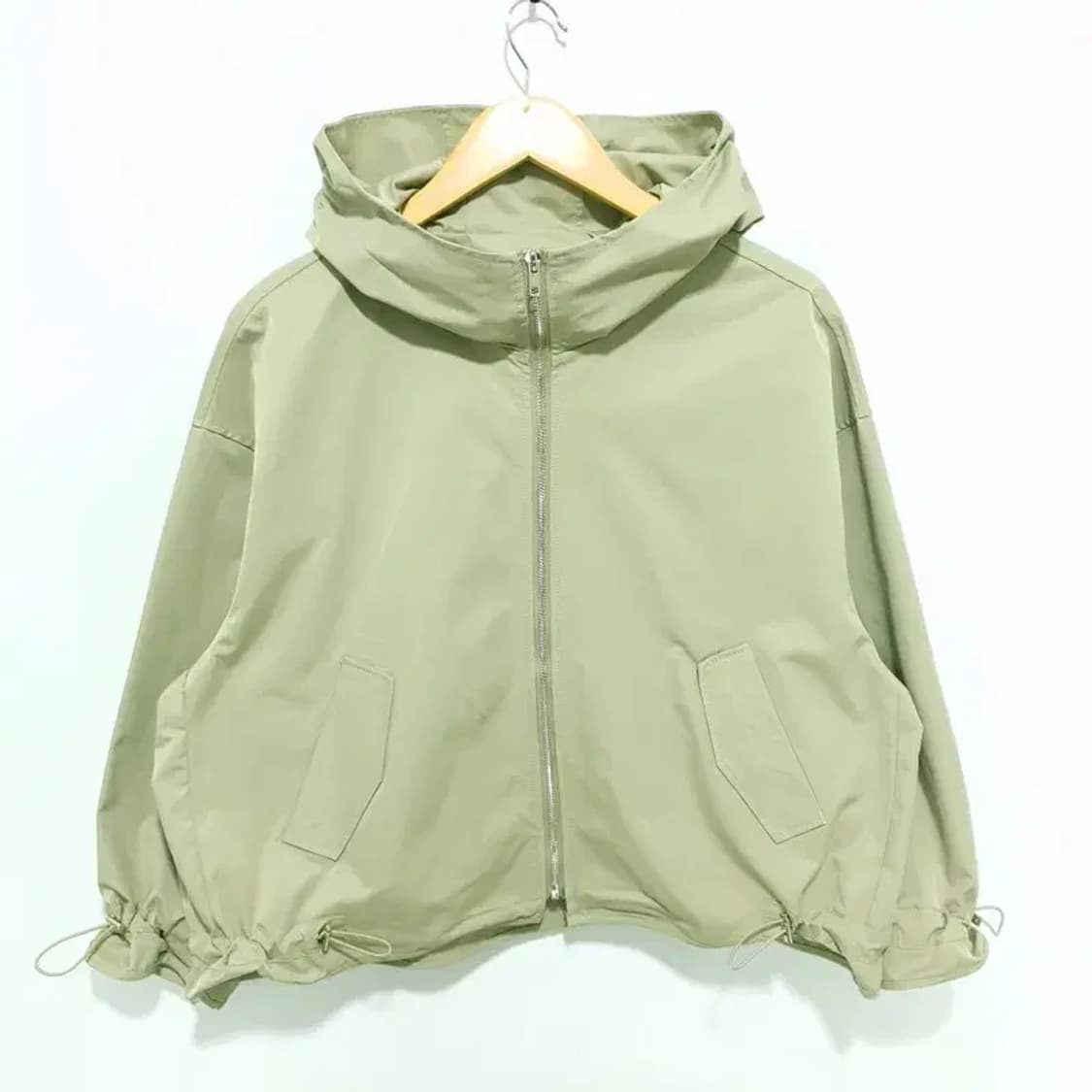 여성 스트링 후드 바람막이 자켓 F_M1663 상품이미지1