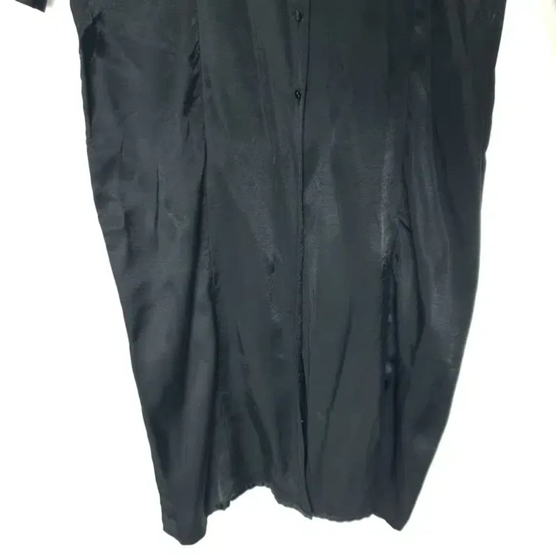 자라 새틴 롱 셔츠 원피스 L_M1671 상품이미지4