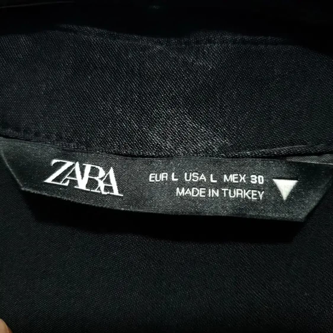 자라 새틴 롱 셔츠 원피스 L_M1671 상품이미지6