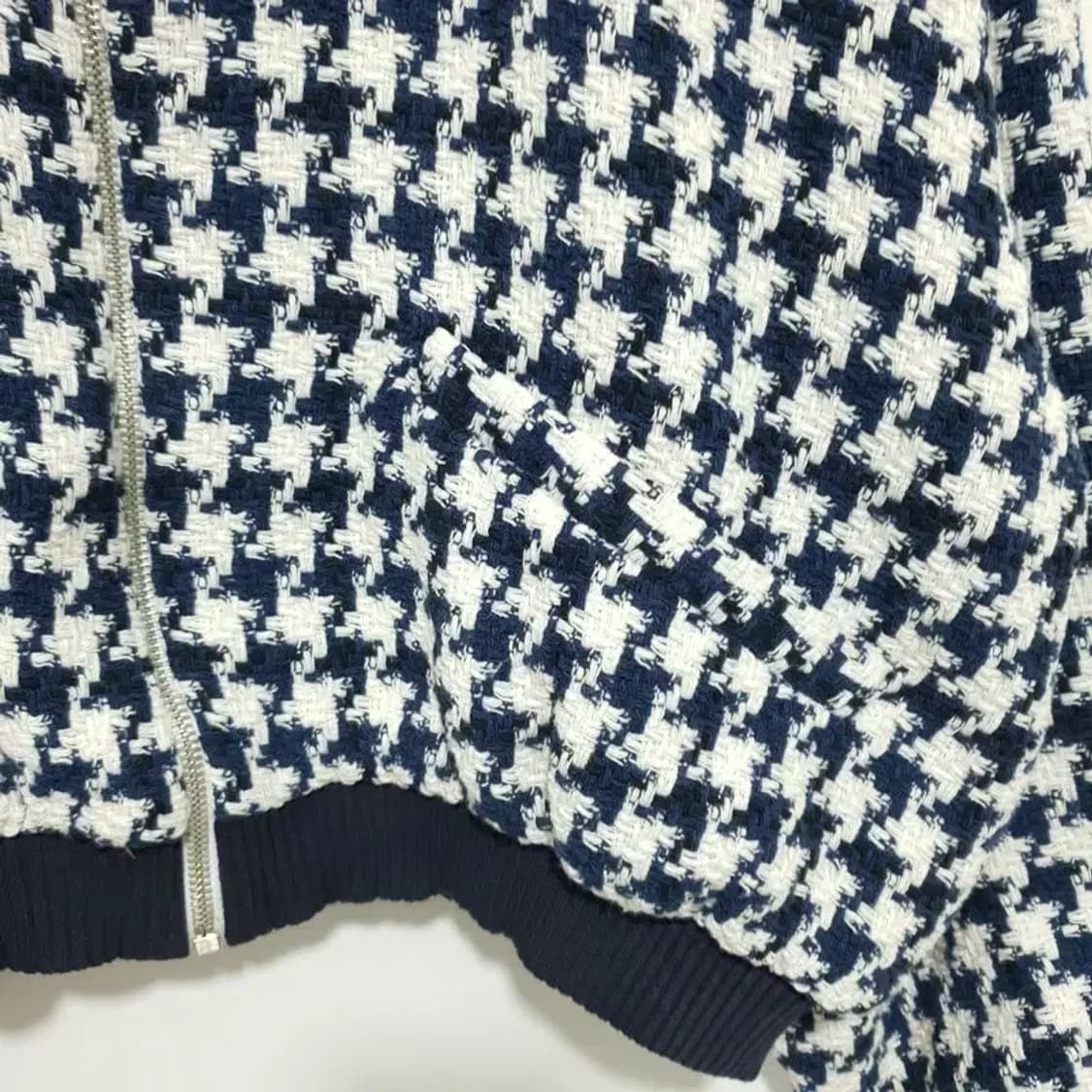 자라 여성 트위드 스트럭처 봄버 자켓 L_M1664 상품이미지3