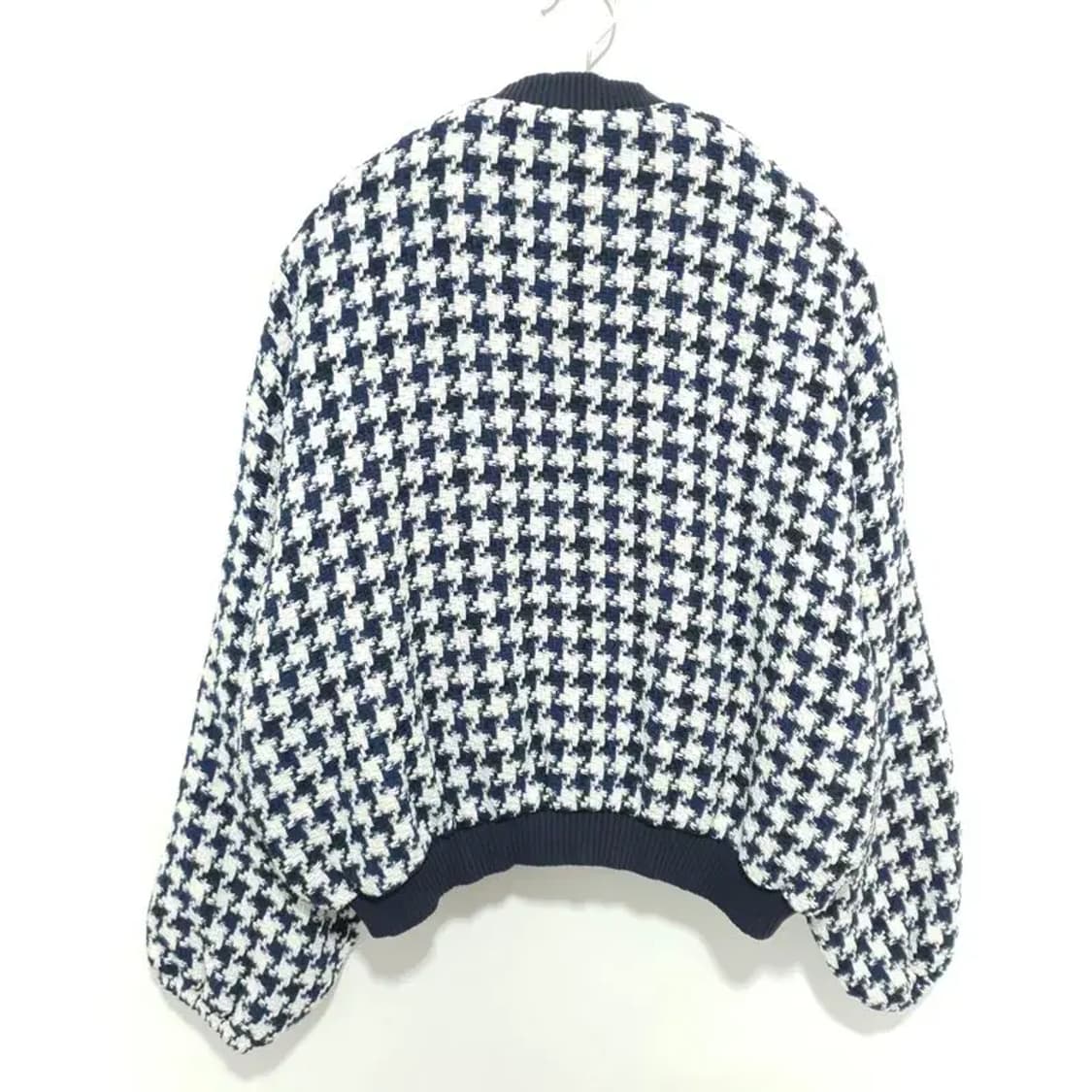 자라 여성 트위드 스트럭처 봄버 자켓 L_M1664 상품이미지5