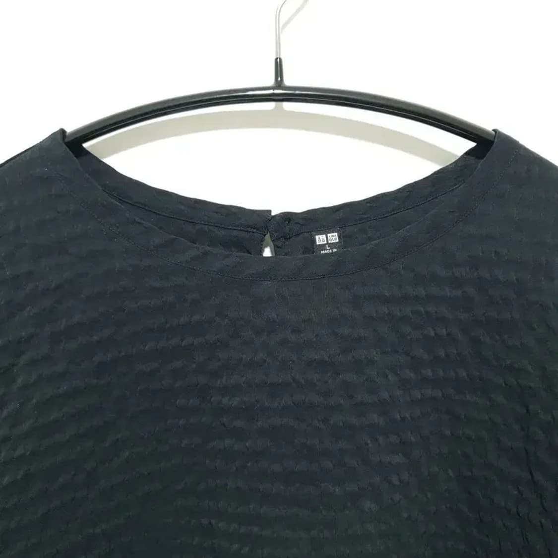 유니클로 여성 시어서커 볼륨 블라우스 L_S1449 상품이미지2