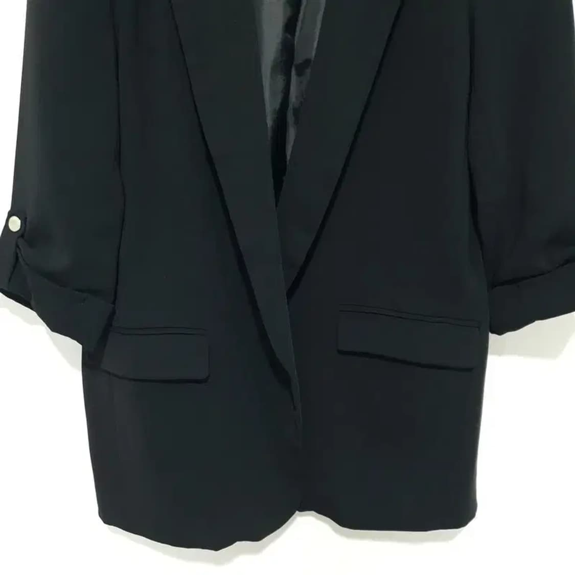 자라 여성 7부 롤업 논버튼 자켓 M_S1448 상품이미지3