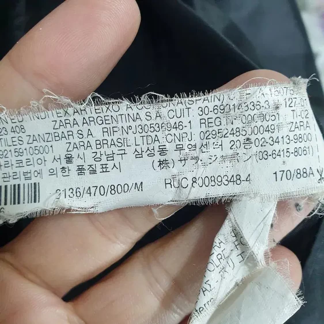 자라 여성 7부 롤업 논버튼 자켓 M_S1448 상품이미지8