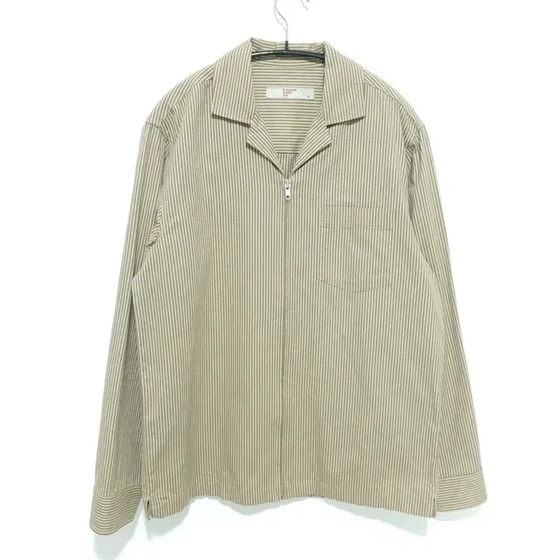 에잇세컨즈 스트라이프 집업 셔츠 M_M1657 상품이미지1