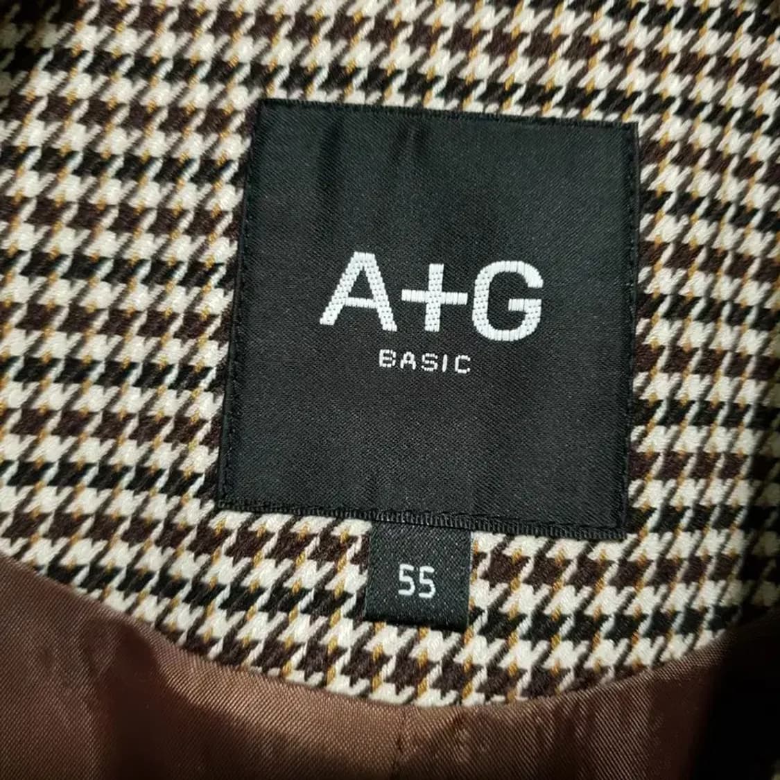 더엣지 하운드 체크 벨티드 자켓 55_M1684 상품이미지7