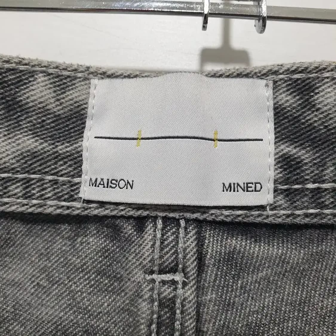메종미네드 크롭 스트레이트 데님 팬츠 46_M1702 상품이미지8