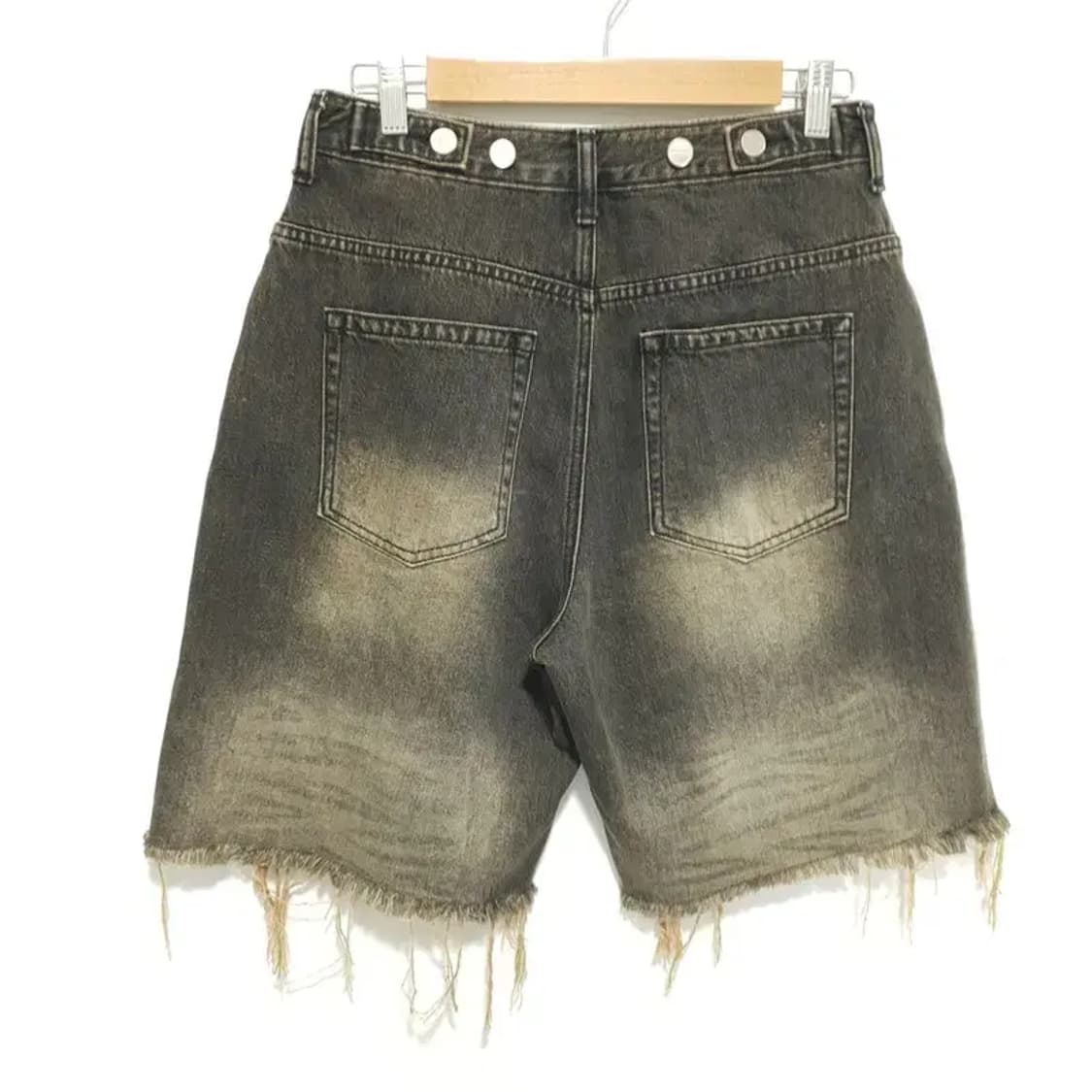 인사일런스 우먼 디스트레스드 데님 버뮤다 팬츠 XS_S1474 상품이미지4