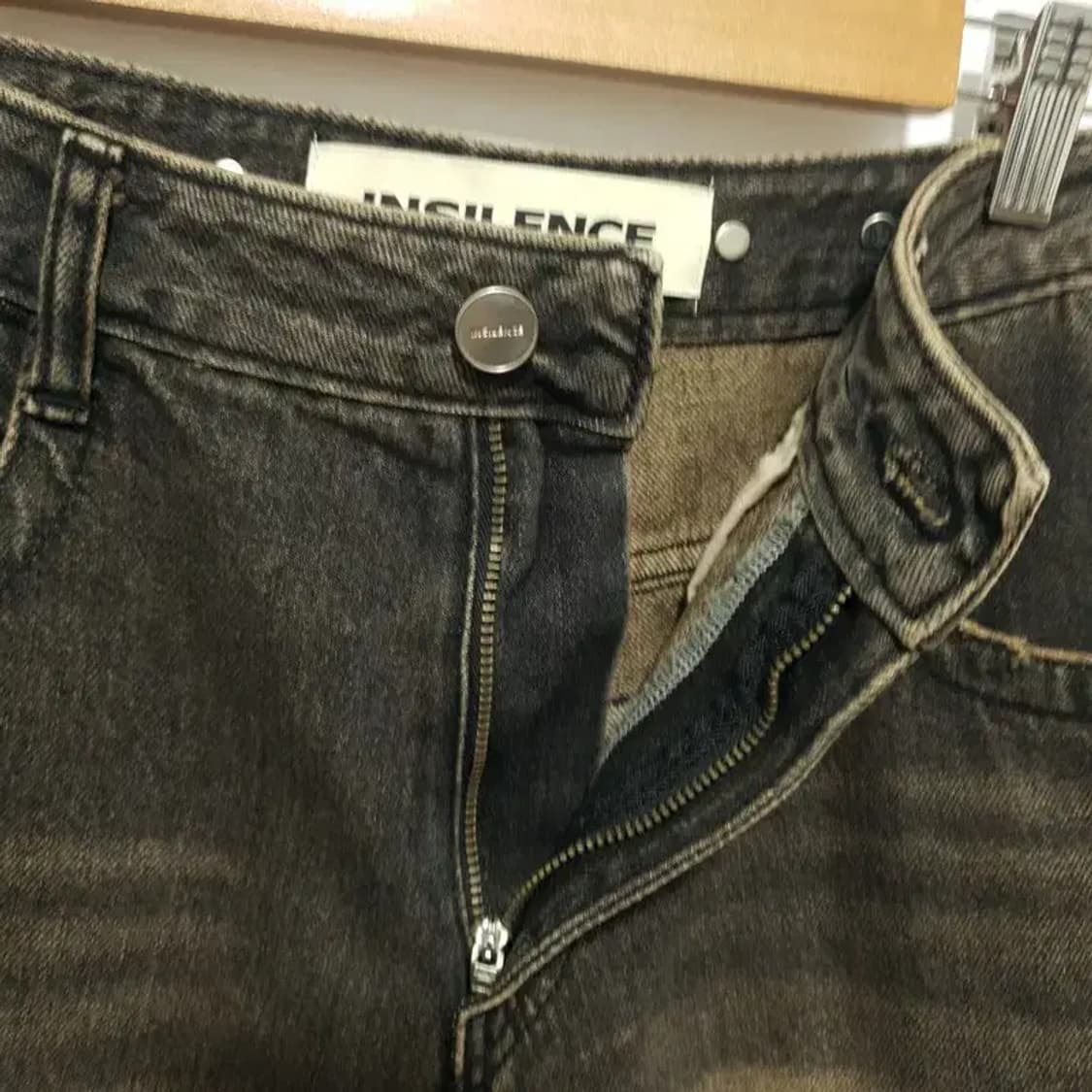인사일런스 우먼 디스트레스드 데님 버뮤다 팬츠 XS_S1474 상품이미지5