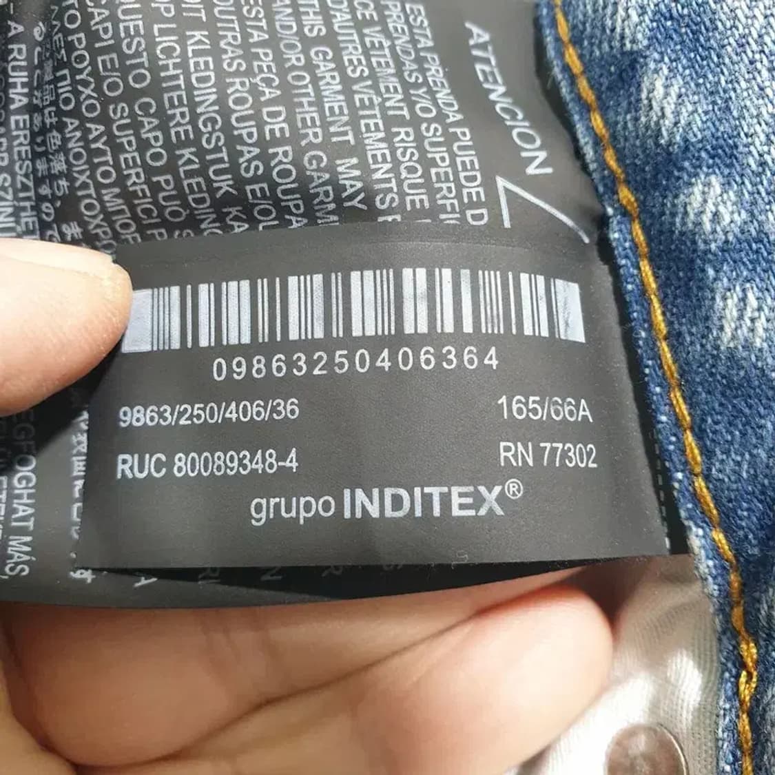 자라 슬림핏 데님 팬츠 EUR 36_M1699 상품이미지8