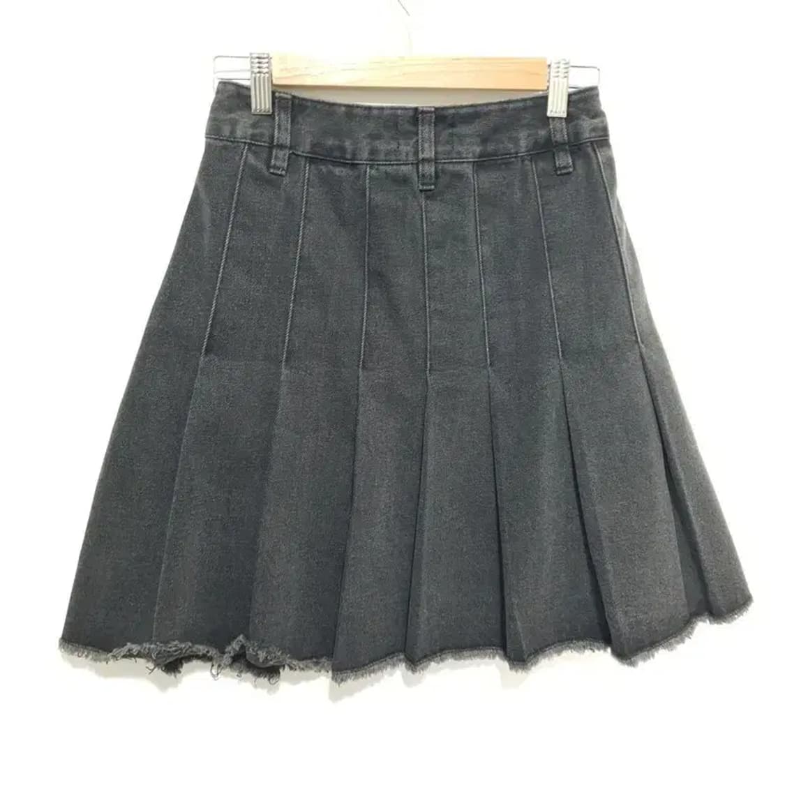 밀리언코르 플리츠 데님 스커트 S_S1470 상품이미지4