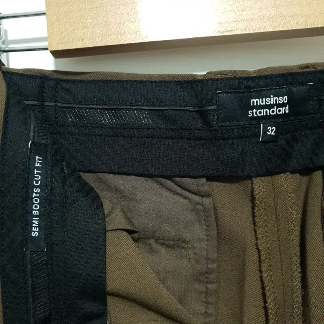 무탠다드 세미 부츠컷 히든밴딩 슬랙스 32_M1698 상품이미지6