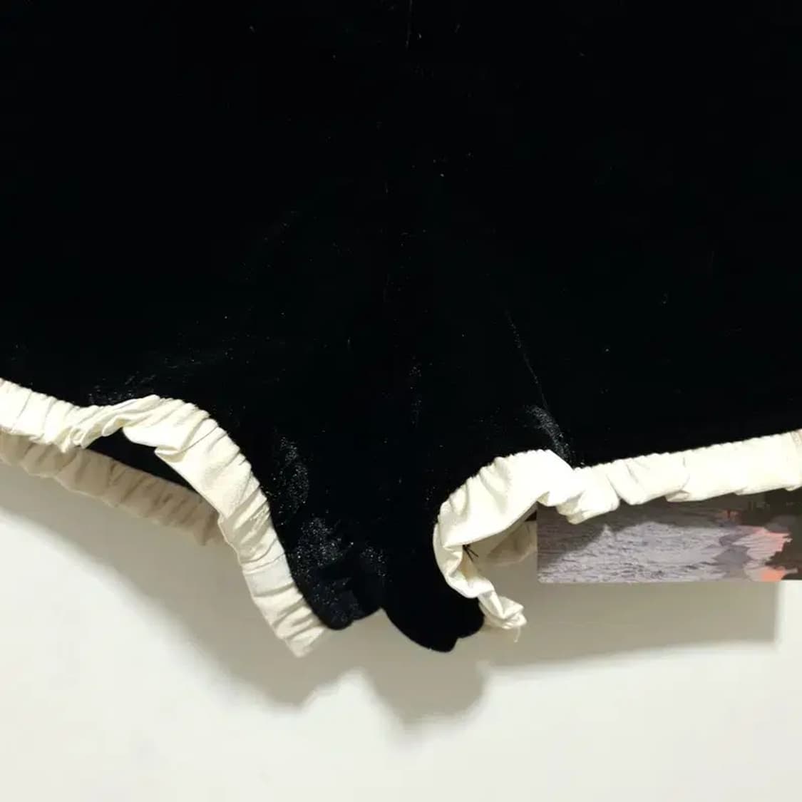 Lattitude 블랙 벨벳 숏 팬츠 S_M1723 상품이미지3