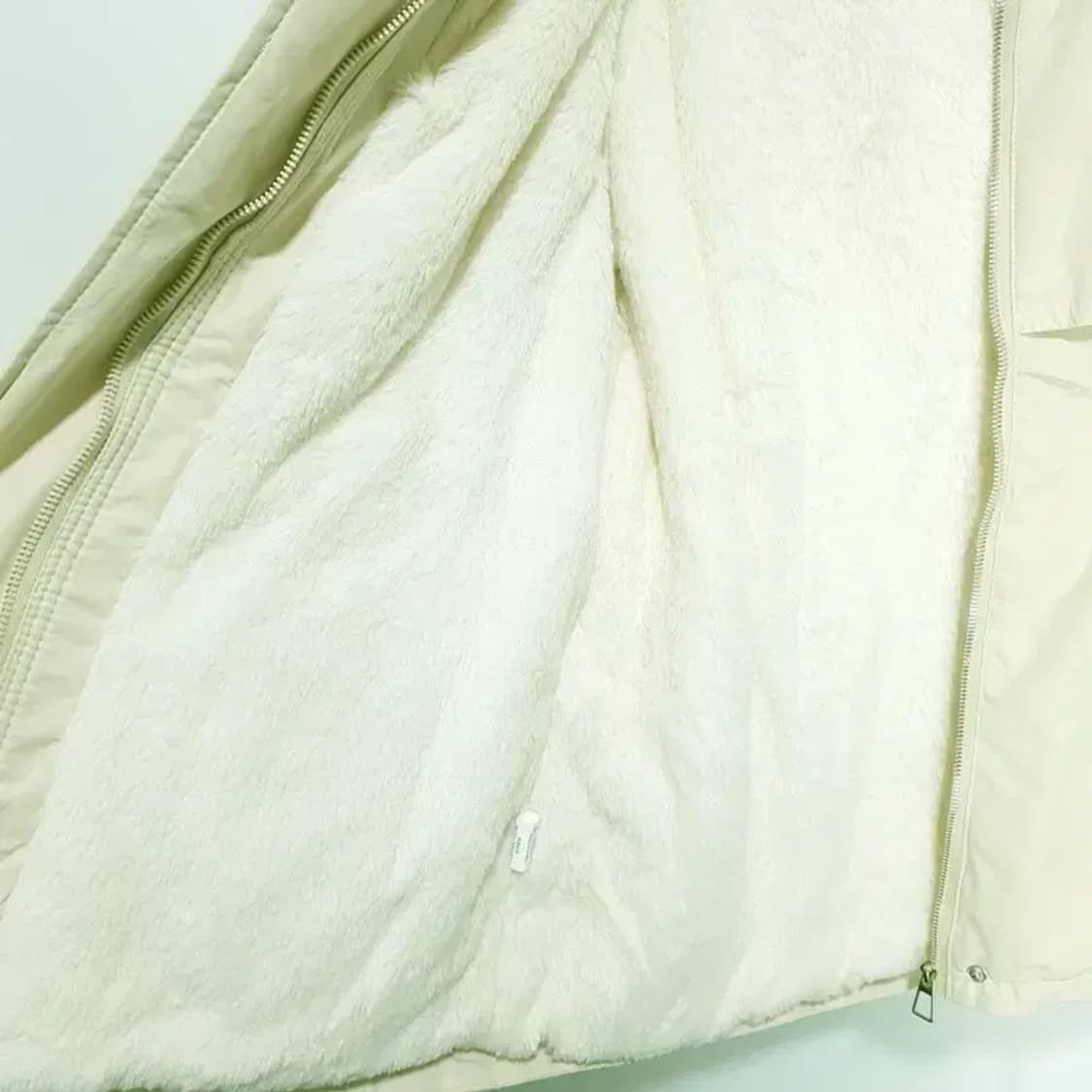 여성 퍼 야상 스트링 하프 패딩 F_W0389 상품이미지7