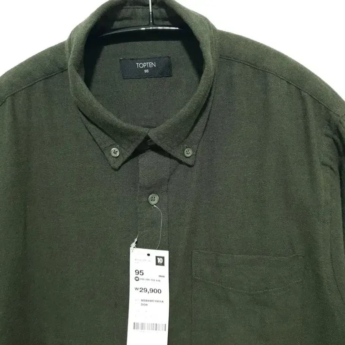 탑텐 플란넬 버튼 다운 셔츠 95_M1710 상품이미지2