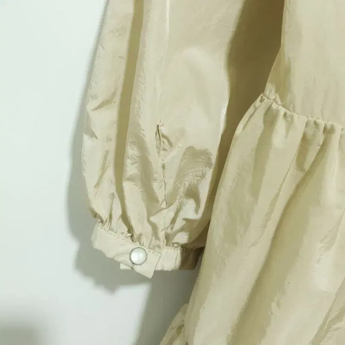 자라 나일론 바스락 후드 원피스 M_M1721 상품이미지6