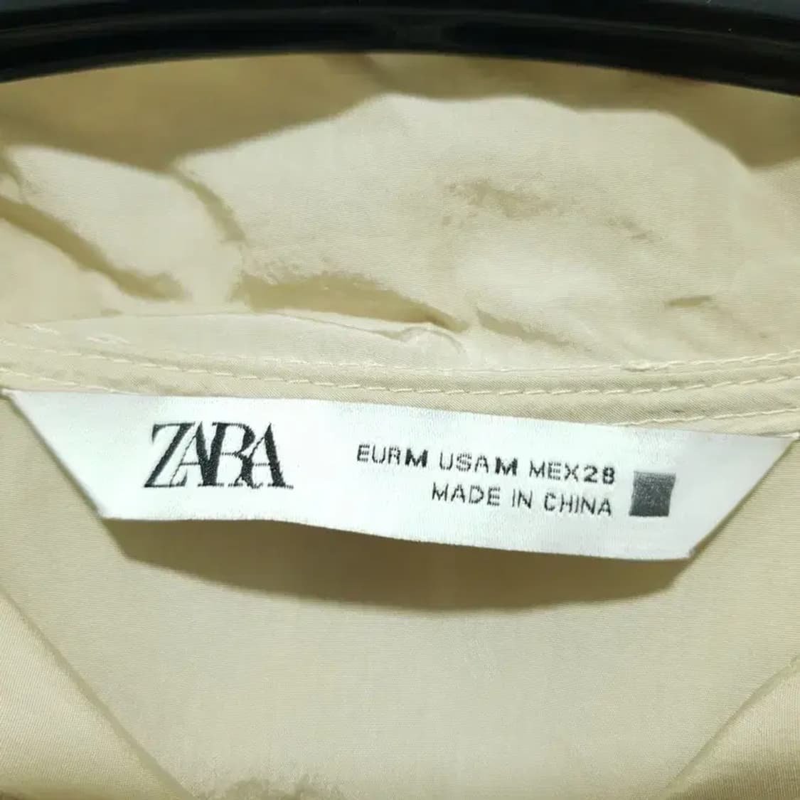 자라 나일론 바스락 후드 원피스 M_M1721 상품이미지7