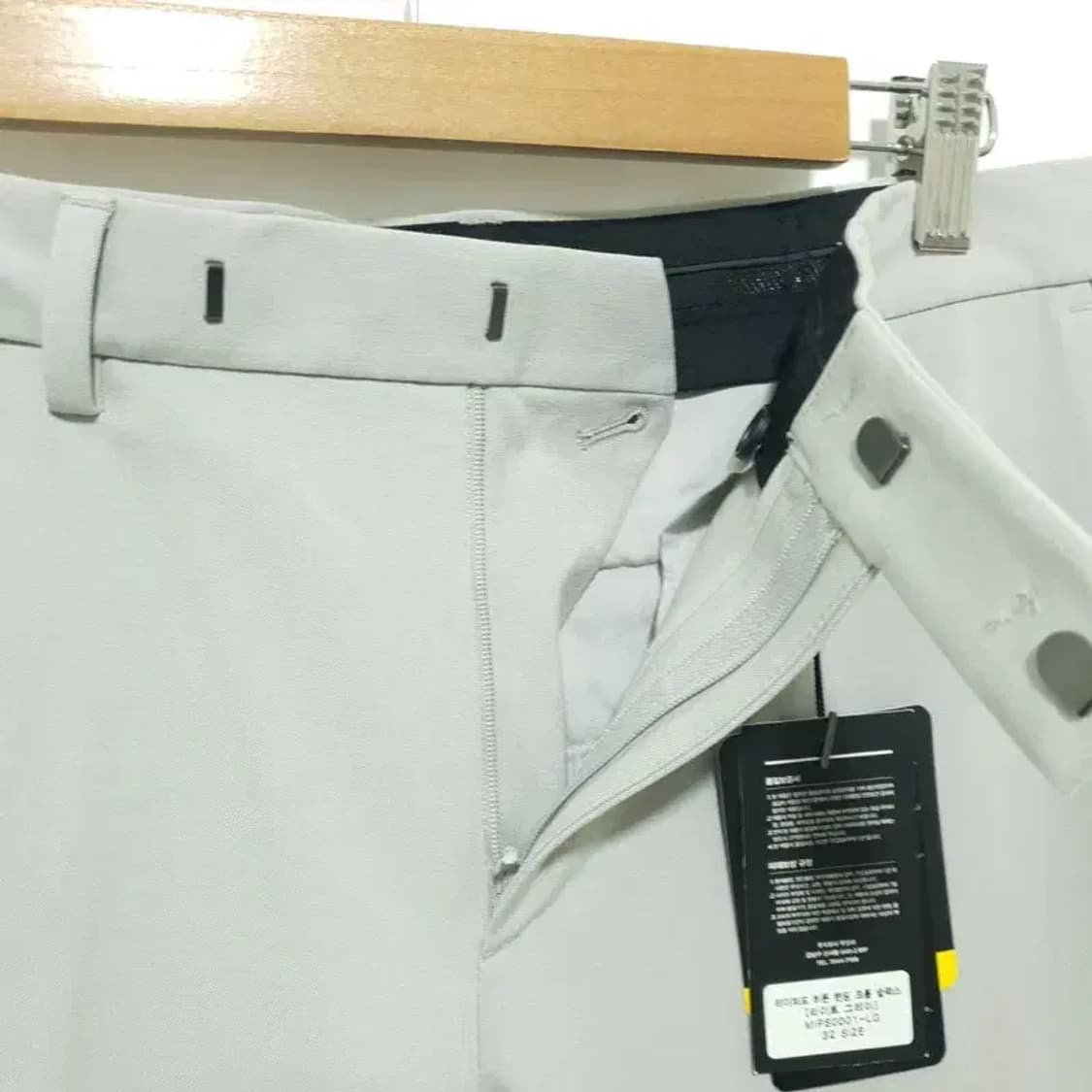 무탠다드 테이퍼드 히든 밴딩 크롭 슬랙스 32_M1727 상품이미지5