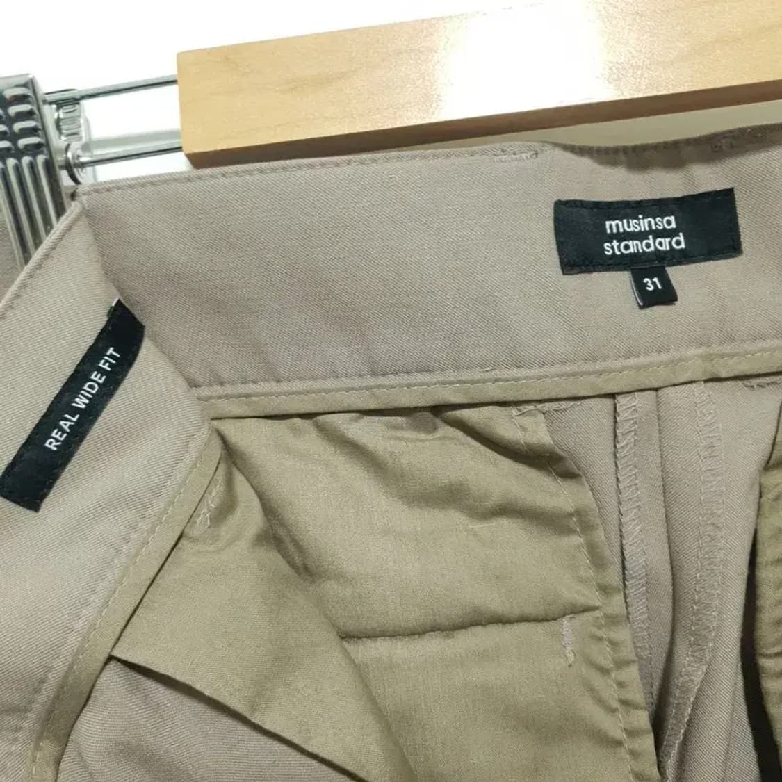 무탠다드 더블버튼 투턱 와이드 슬랙스 31_M1728 상품이미지6