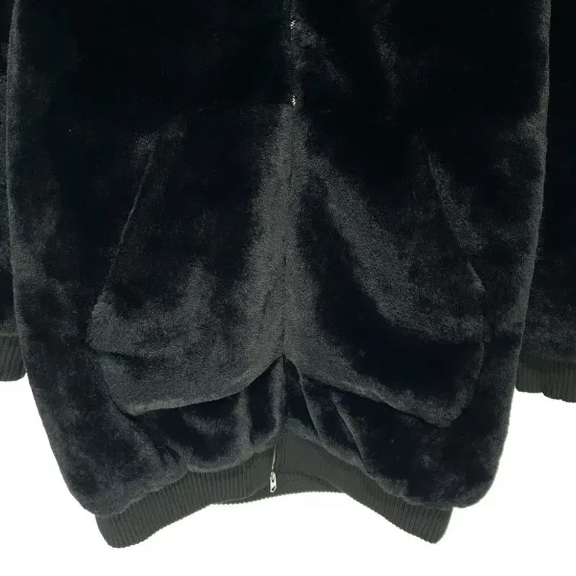 자라 퍼 롱 후드 집업 L_W0390 상품이미지3