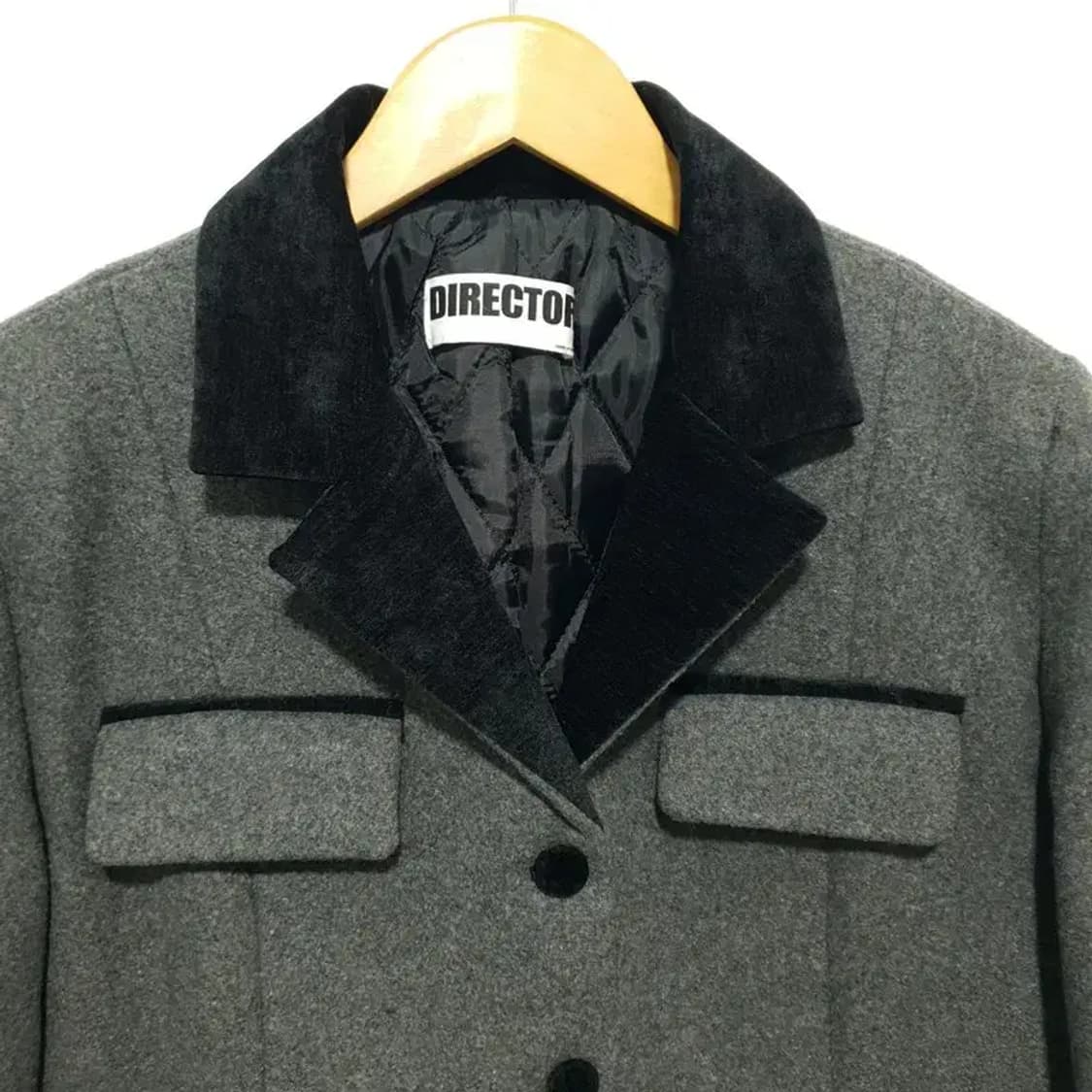 여성 누빔 배색 모직 자켓 F_W0393 상품이미지2