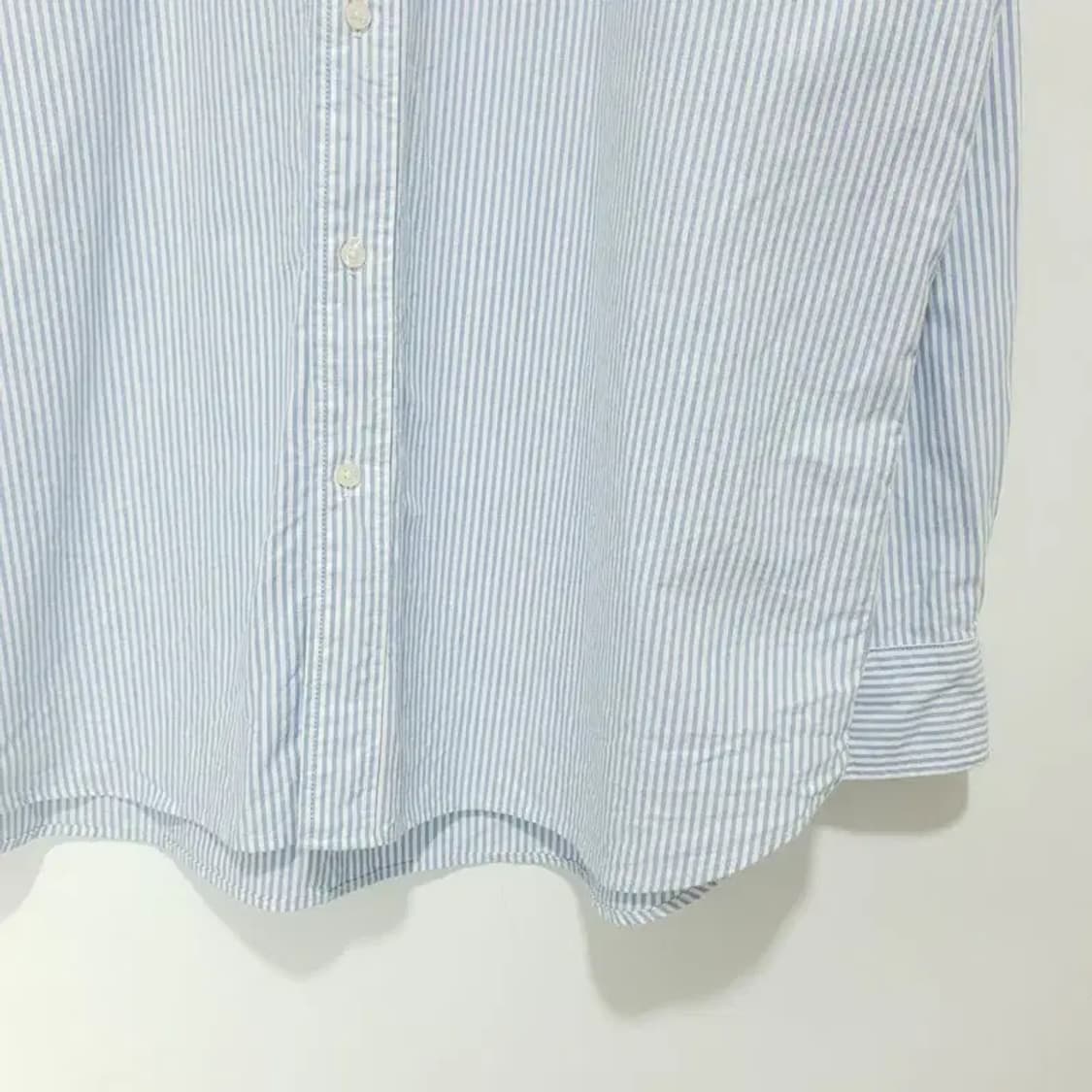 유니클로 옥스포드 오버핏 스트라이프 셔츠 XXL_M1732 상품이미지4