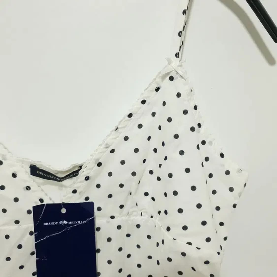 브랜디멜빌 땡땡이 슬리브리스 블라우스 F_S1484 상품이미지2