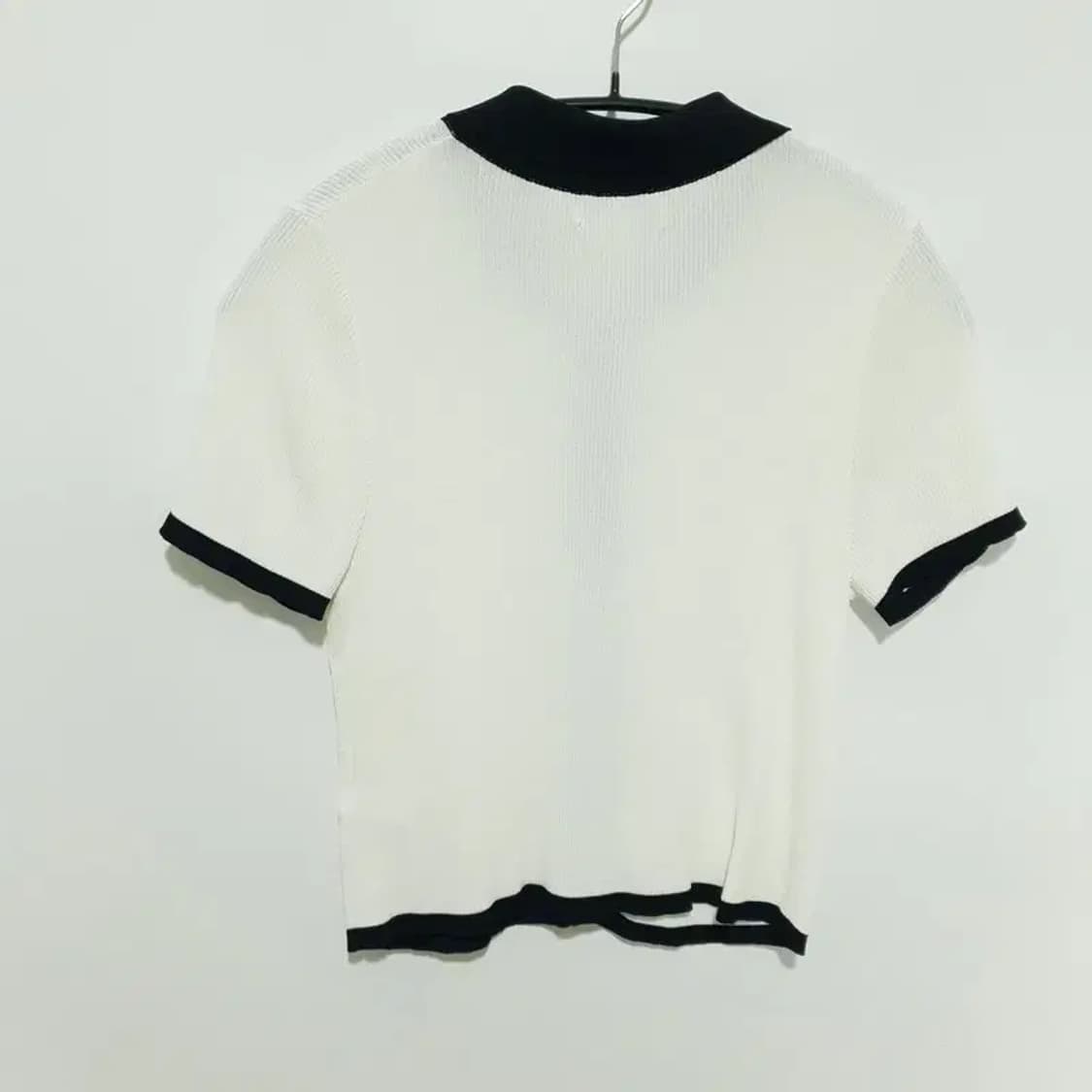 어반레비보 진주 배색 반팔 가디건 L_S1483 상품이미지5