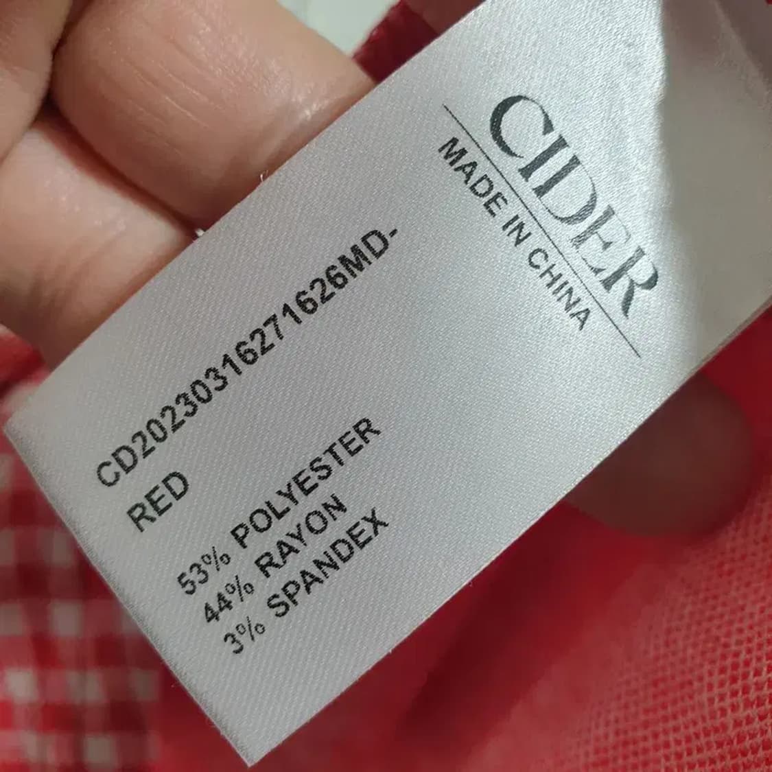 샵사이다 스쿱넥 체크 타이 원피스 M_S1490 상품이미지6