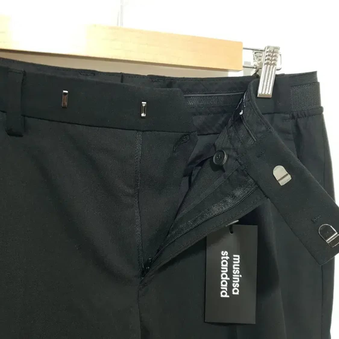 무탠다드 테이퍼드 밴딩 크롭 슬랙스 31_S1496 상품이미지5