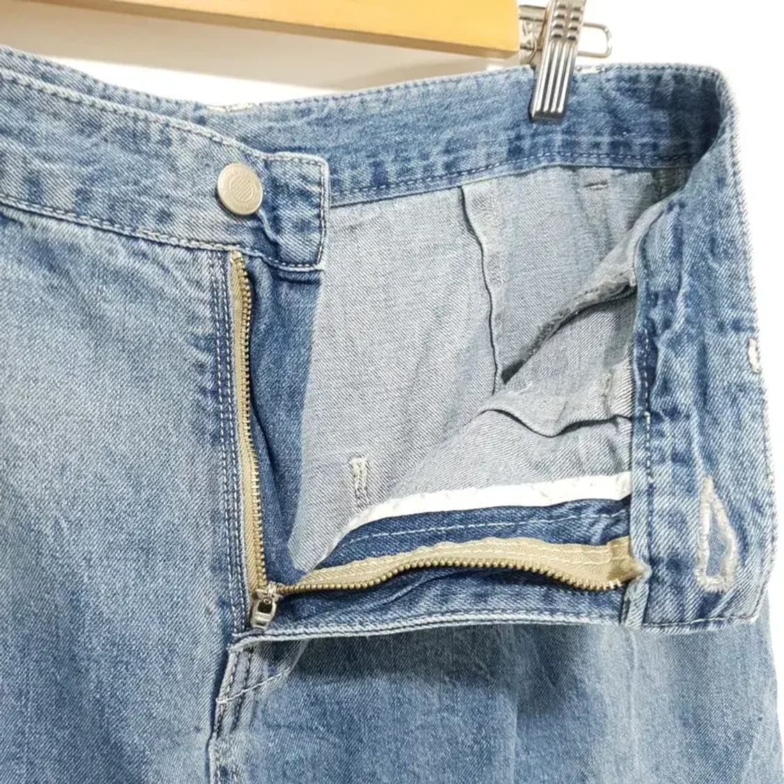 꼼파뇨 데님 투턱 버뮤다 팬츠 L_S1521 상품이미지5