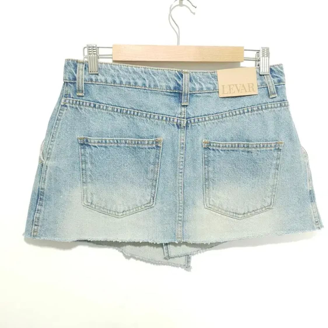 르바 레이어드 랩 데님 스커트 M_S1515 상품이미지2