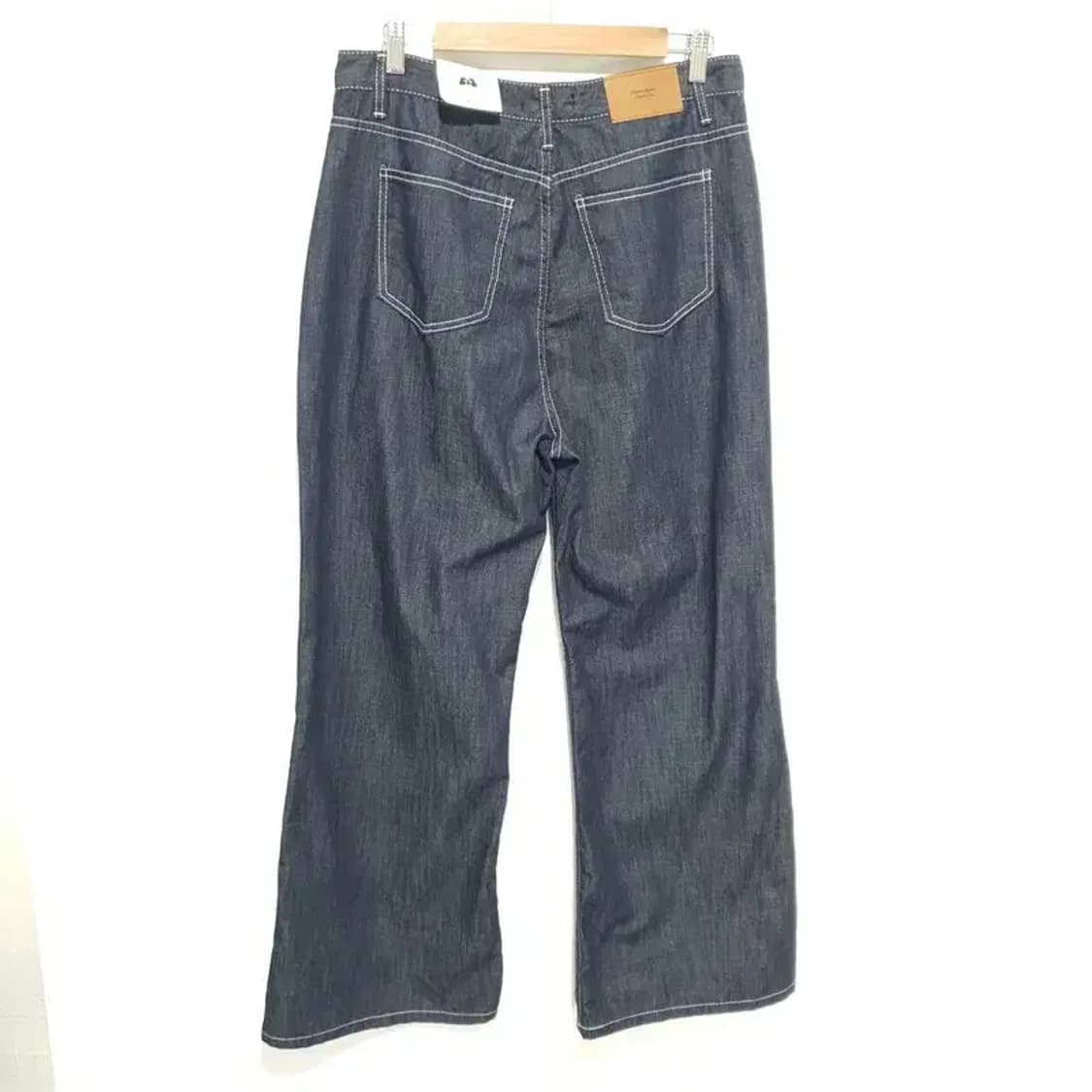 육육걸즈 와이드 부츠컷 데님 팬츠 XL_S1520 상품이미지4