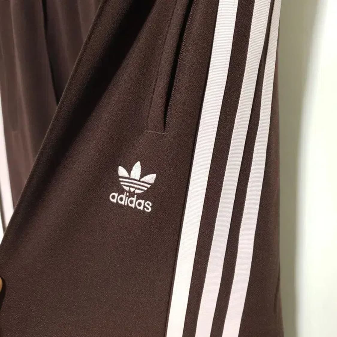 아디다스 우먼 베켄바우어 브라운 핑크 트랙 팬츠 M_M1759 상품이미지5