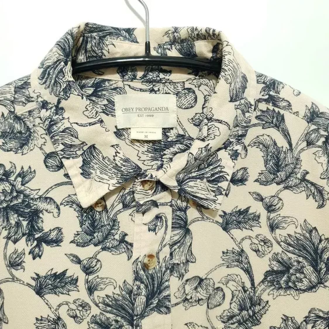 오베이 프로파간다 프린트 플로럴 셔츠 M_M1773 상품이미지2