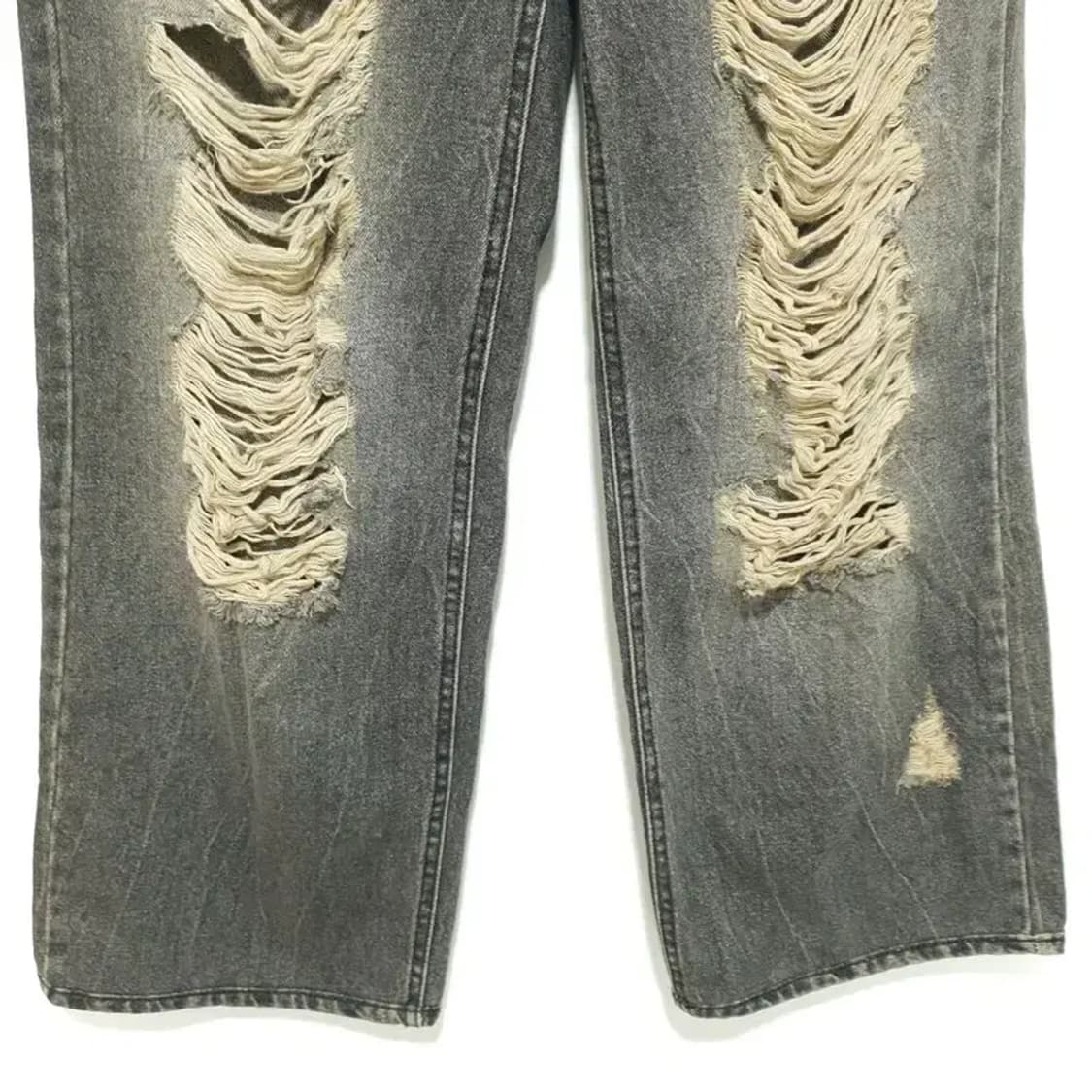 보헤미안 서울 데미지 데님 팬츠 L_M1785 상품이미지4