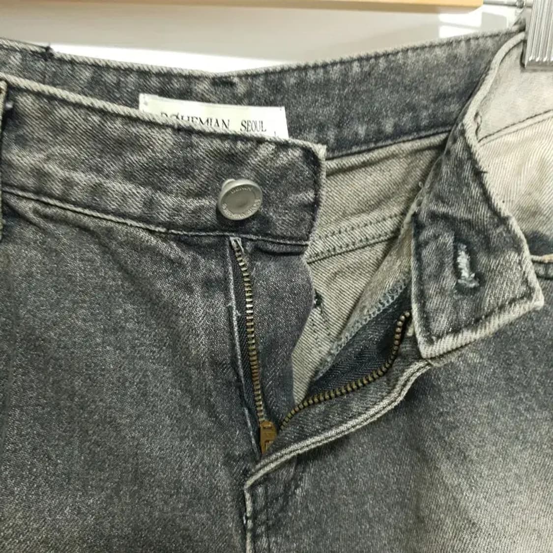 보헤미안 서울 데미지 데님 팬츠 L_M1785 상품이미지7