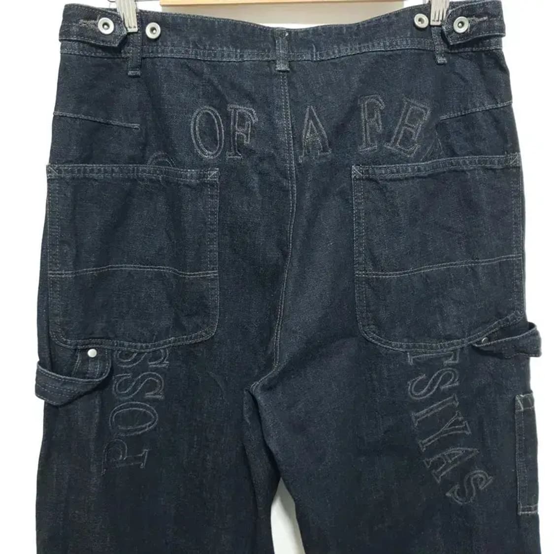 폴리테루 해머 데님 팬츠 1.2v 자수 버전 딥인디고 3_M1792 상품이미지5