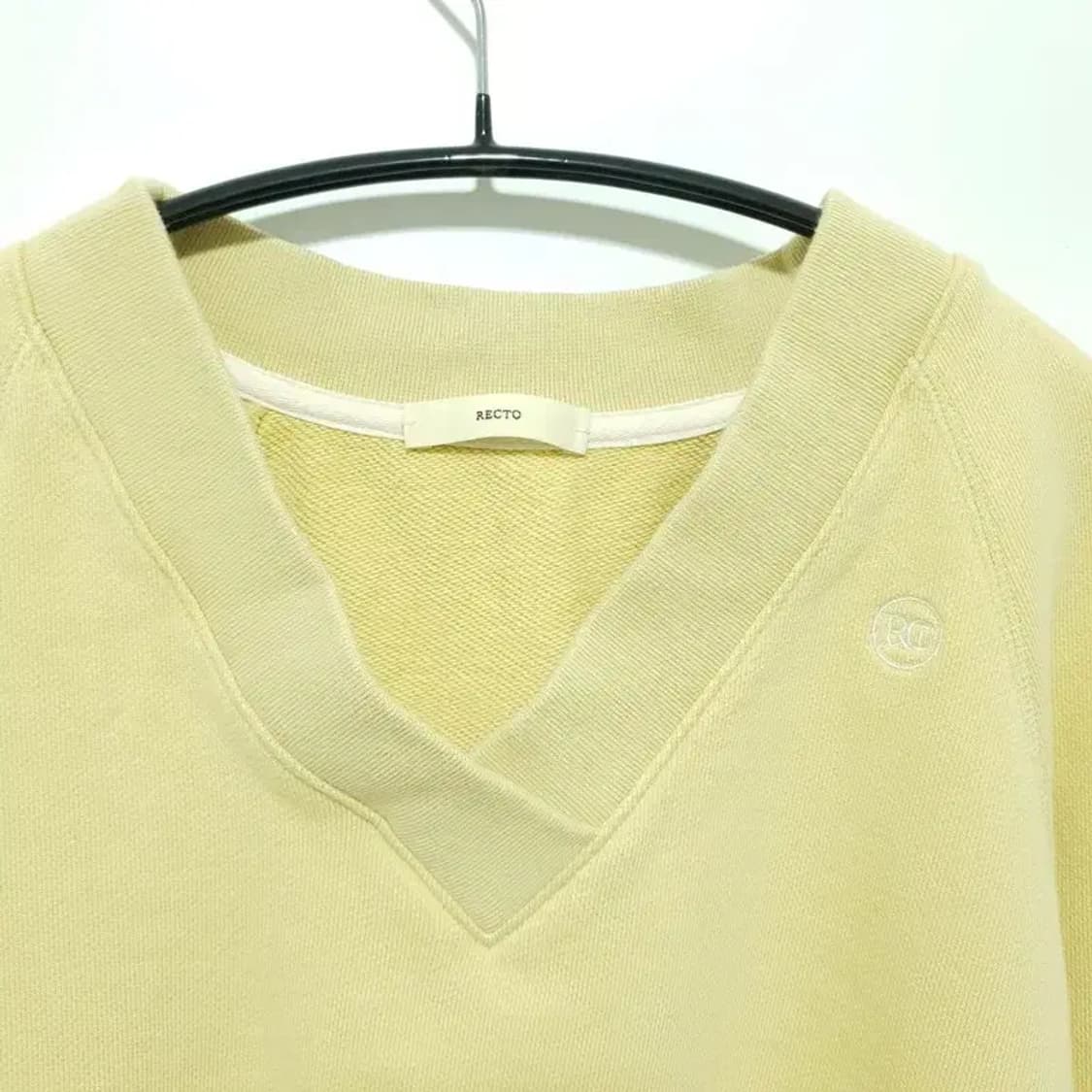 렉토 시그니처 브이넥 맨투맨 F_M1797 상품이미지2