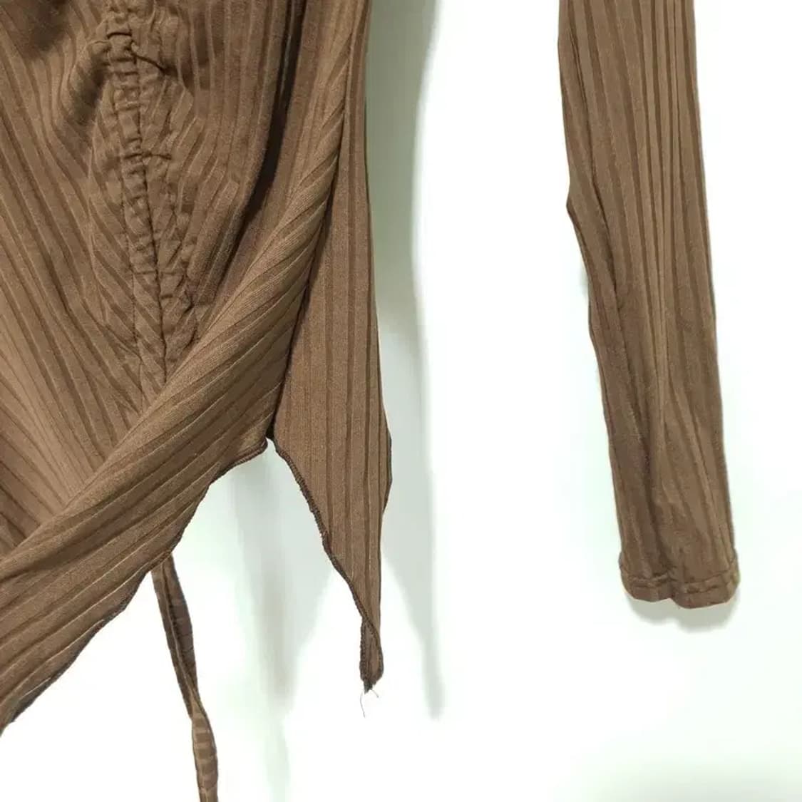 홀터넥 오프숄더 셔링 탑 F_M1798 상품이미지4