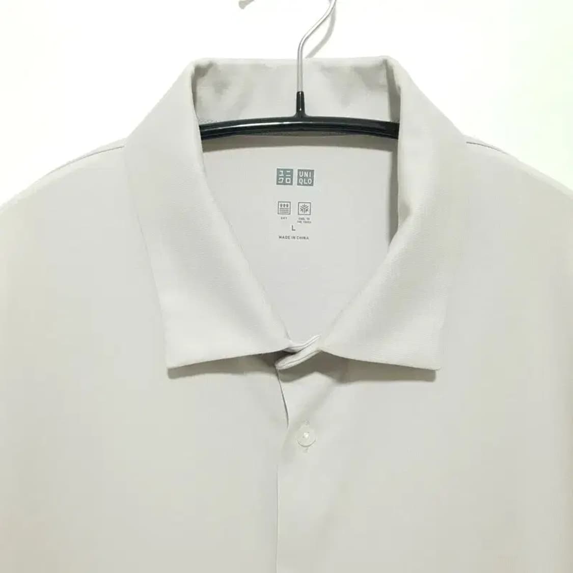 유니클로 에어리즘 반팔 셔츠 L_S1525 상품이미지2