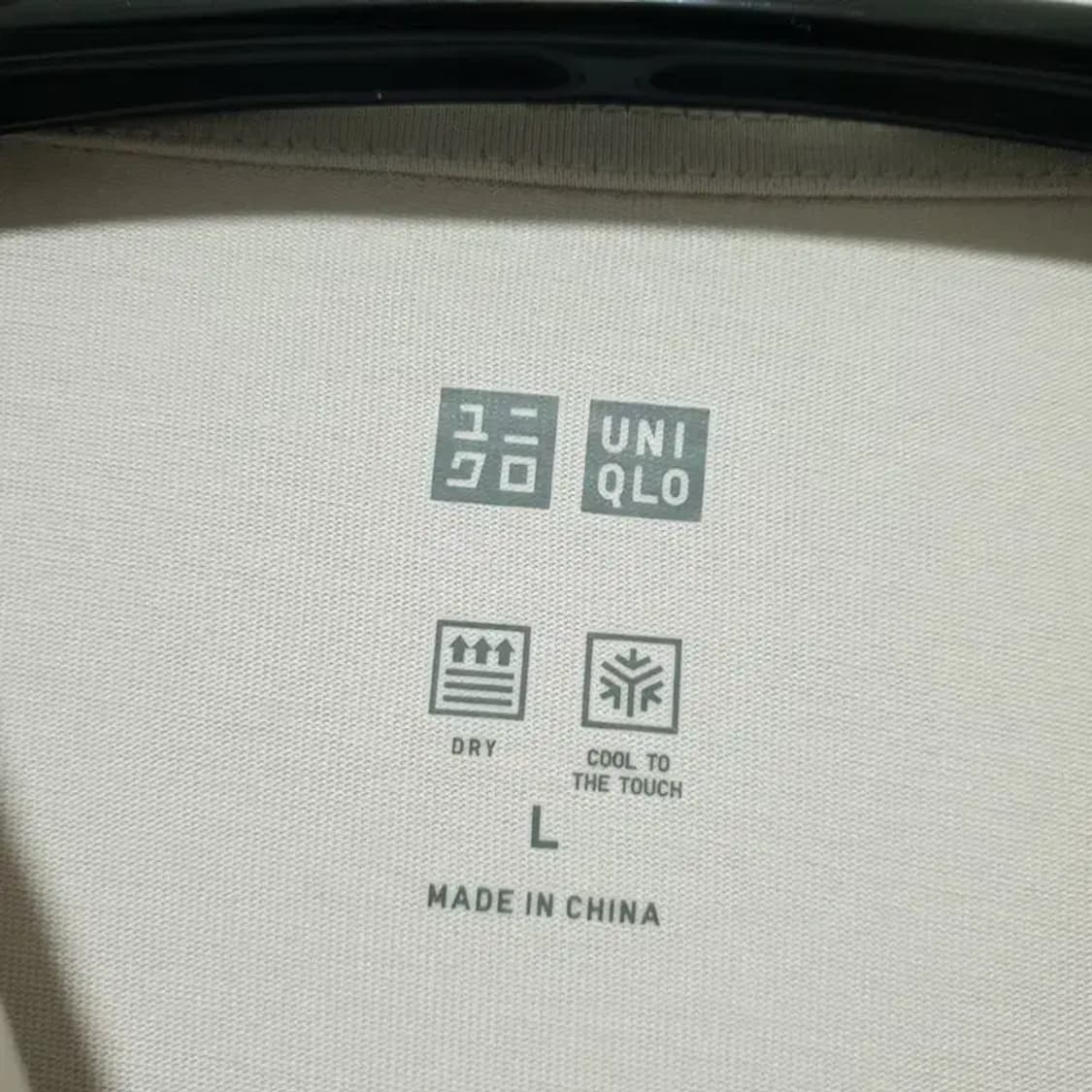 유니클로 에어리즘 반팔 셔츠 L_S1525 상품이미지6