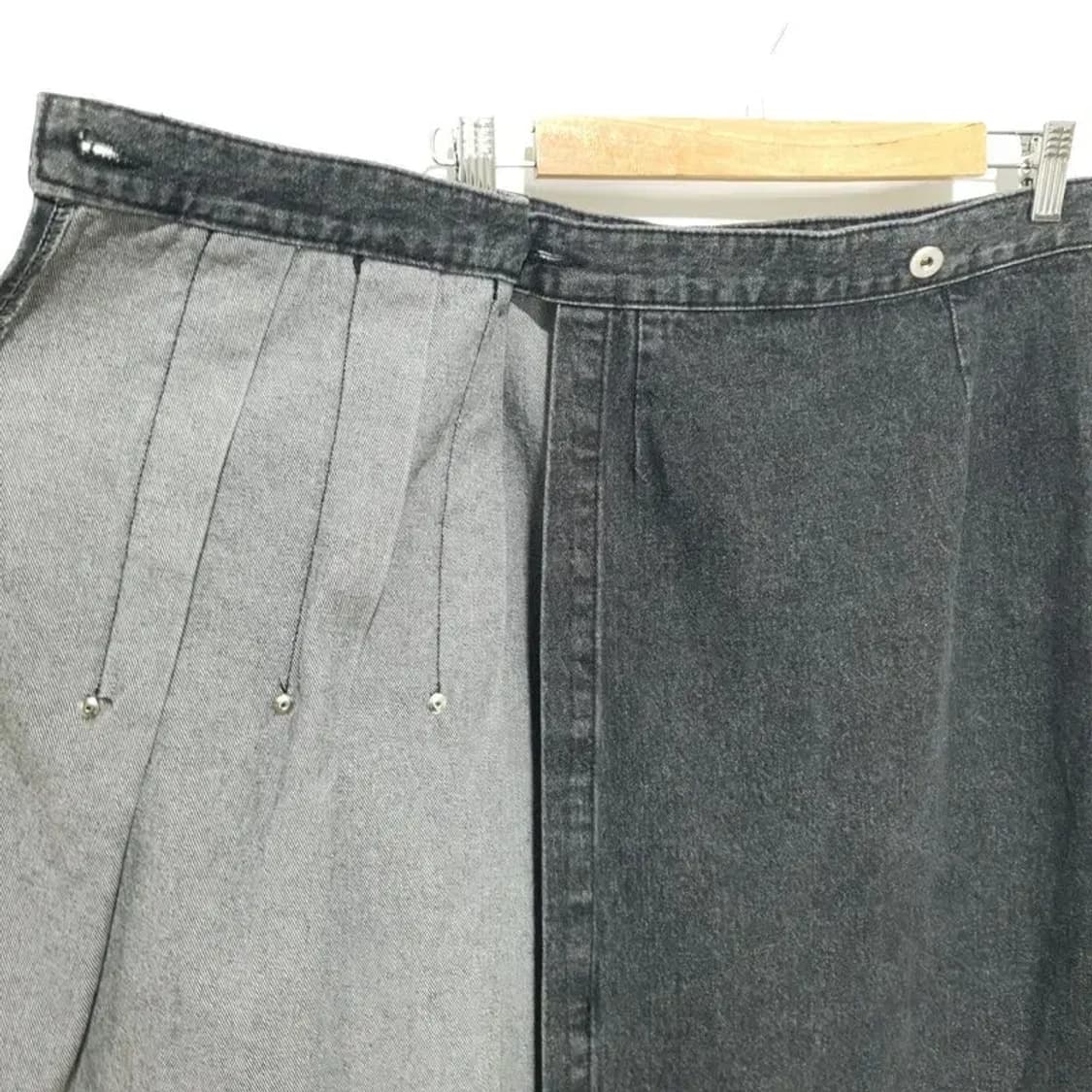 디벨롭 데님 플리츠 랩 스커트 S_M1784 상품이미지5