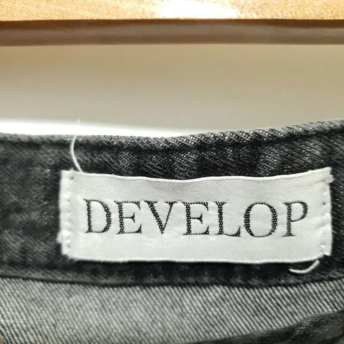 디벨롭 데님 플리츠 랩 스커트 S_M1784 상품이미지6